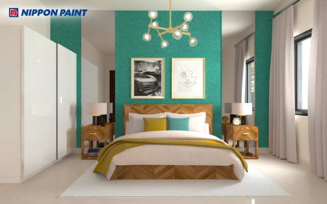 Gam xanh và nâu gỗ tạo cảm giác thư thái, cân bằng năng lượng