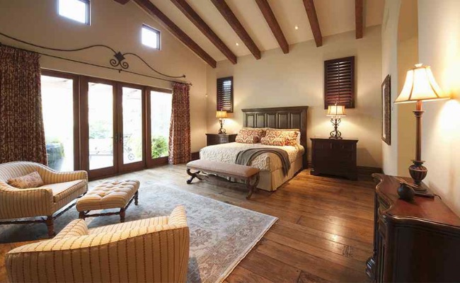 Sơn màu nâu đất NP PRO 0341 giúp phòng ngủ trở nên sáng hơn, dễ dàng hấp thụ ánh sáng tự nhiên