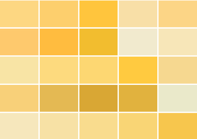 Bảng màu sơn nắng vàng Vintage