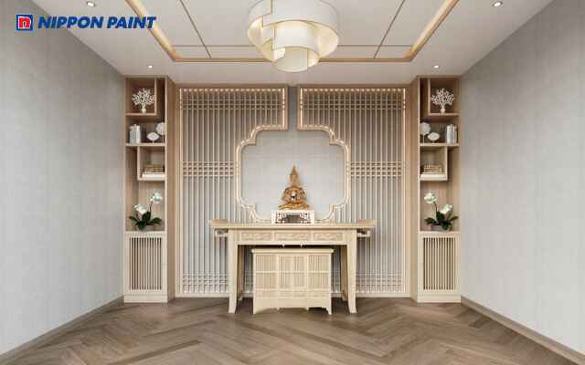 Gam sáng như trắng giúp phòng thờ mệnh Kim tươi sáng và trang nghiêm