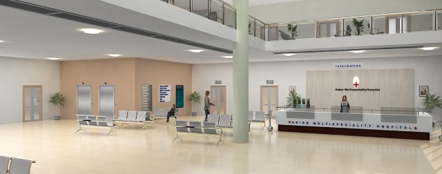 Thiết kế không gian khu vực chờ với màu Intimate White (NP OW 1007P)