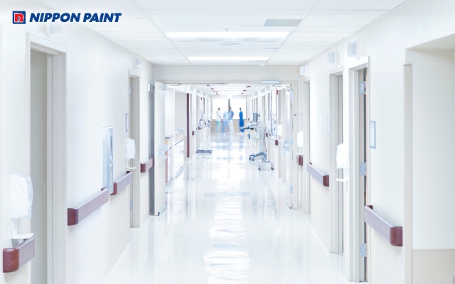 Màu trắng là tông màu sơn tường bệnh viện có tính ứng dụng cao