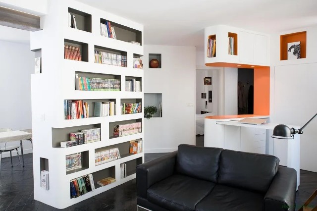 Thiết kế phòng nghỉ dành cho nhân viên với màu White (BS 9102) phối cùng các nội thất màu cơ bản hiện đại