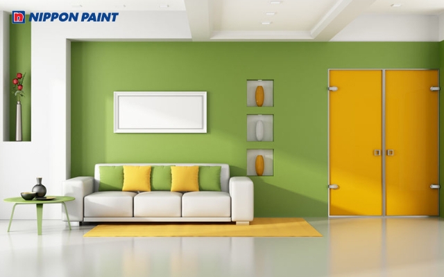 Mẫu 18: Phối màu xanh ngọc với tông tương phản đem lại năng lượng tích cực