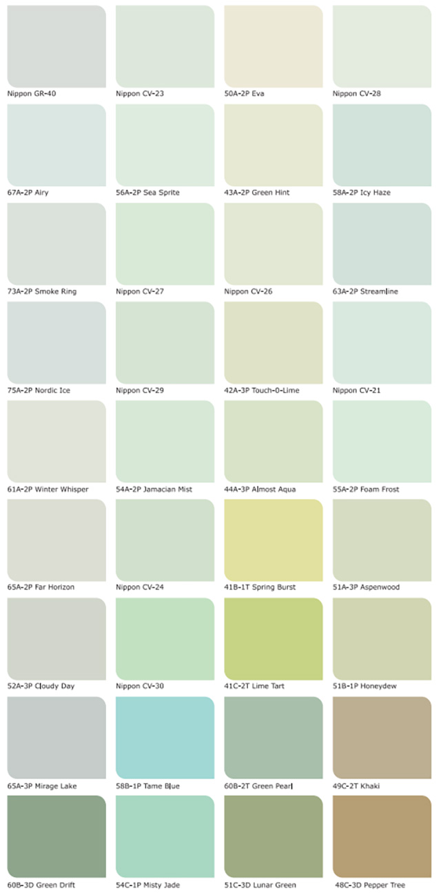 Màu xanh ngọc với nhiều tông màu khác nhau đáp ứng đa dạng nhu cầu của gia chủ