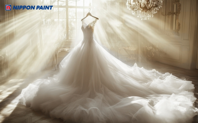 Phương Tây quan niệm màu trắng là đại diện cho sự trong sáng của cô dâu