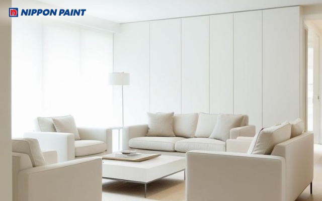 Màu trắng tạo nên cảm giác rộng rãi, sạch sẽ