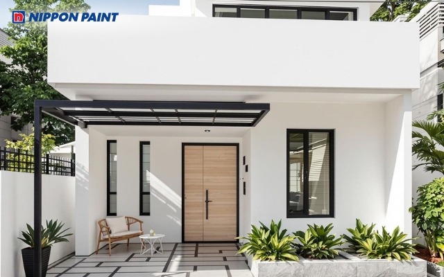 Sơn nhà màu trắng giúp giảm hấp thụ nhiệt hiệu quả