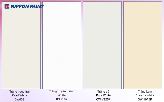 Phân biệt màu trắng ngọc trai với trắng truyền thống, trắng sứ, trắng kem