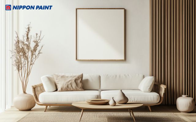 Kết hợp màu trung tính nóng và lạnh giúp không gian cân bằng hơn, không quá nổi bật hay tăm tối