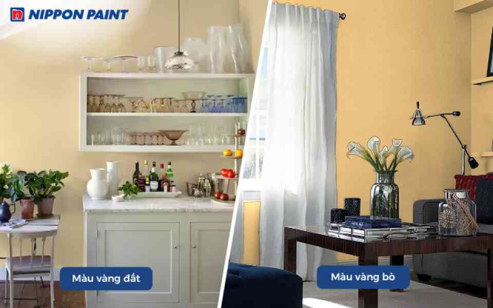 Màu vàng bò và màu vàng đất