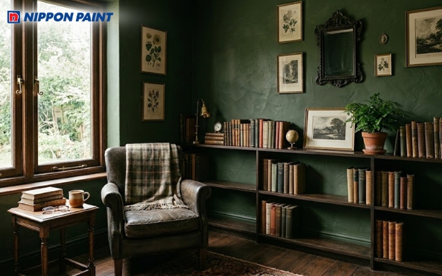 Gam màu trầm Vintage giúp không gian làm việc thêm chiều sâu và sáng tạo