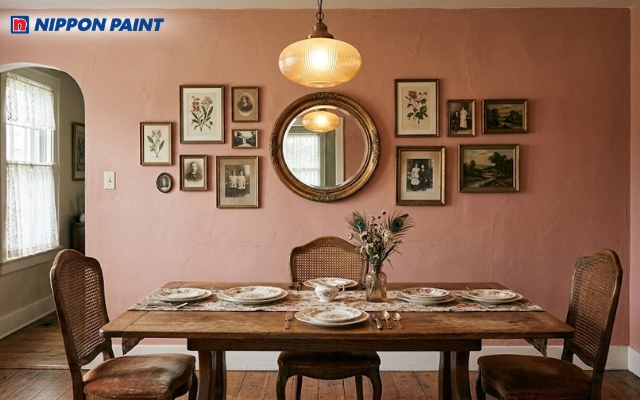 Gam màu Vintage ấm áp mang đến bầu không khí quây quần thân mật