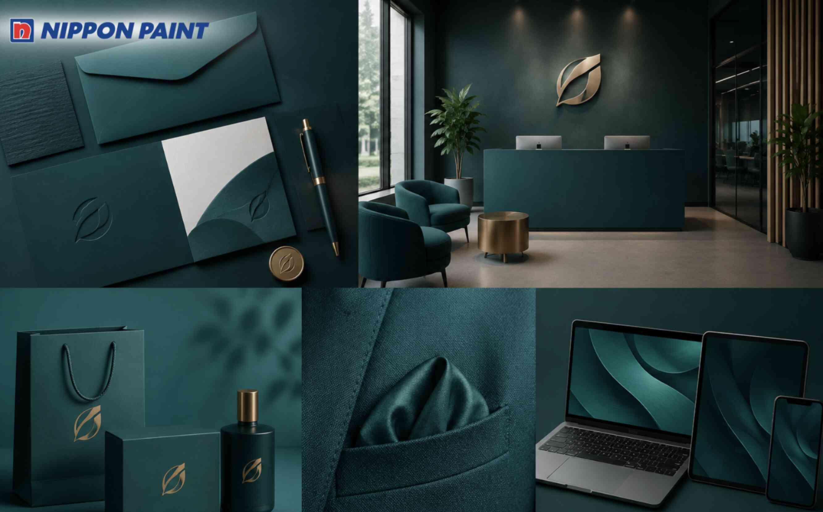 Màu xanh cổ vịt giúp tăng khả năng nhận diện nhờ sắc độ trầm ổn, tinh tế và hiện đại