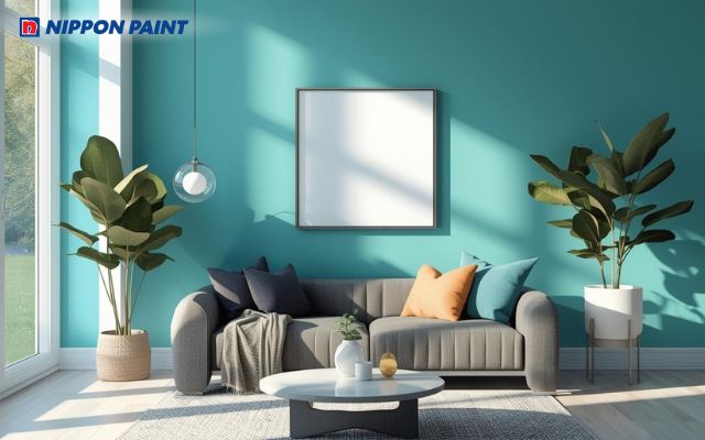 Sơn xanh dương ngọc mang đến cảm giác tươi mát, gợi liên tưởng biển cả và thiên nhiên trong lành