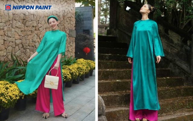 Trong thời trang, xanh ngọc thường được lựa chọn để tạo nên vẻ đẹp tinh tế và khác biệt