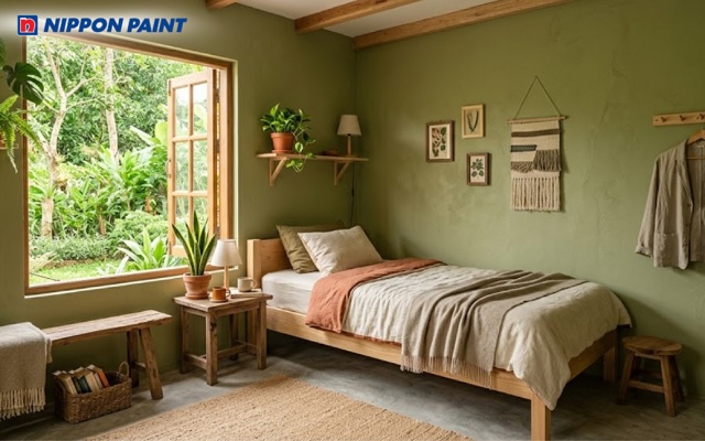 Xanh olive mang lại cảm giác gần gũi và dễ chịu cho khách hàng
