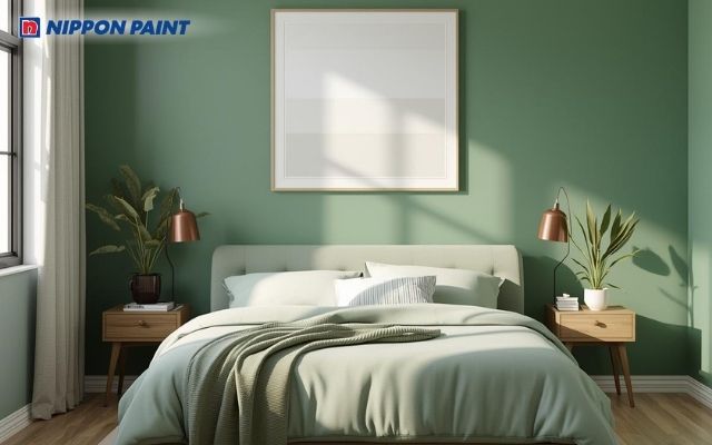 Sơn xanh lá giúp gia chủ mệnh Hỏa cân bằng cảm xúc và cảm thấy bình yên hơn