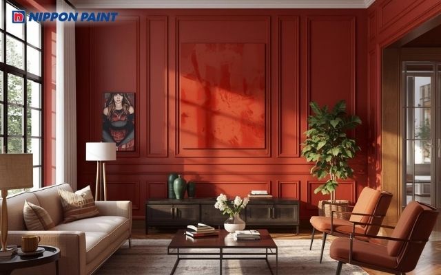 Theo quan niệm phong thuỷ, màu đỏ giúp thu hút tài lộc, may mắn cho gia chủ mệnh Hoả