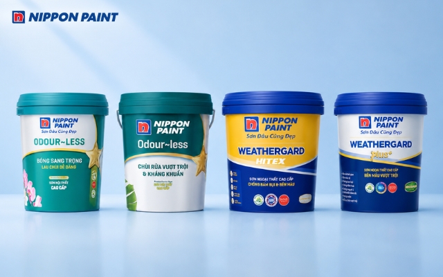 Nippon Paint cung cấp đa dạng sơn nội và ngoại thất cho không gian sống bền đẹp, hài hòa