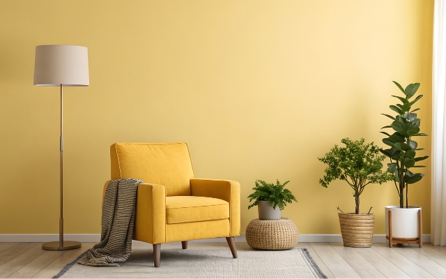 Vàng và nâu đất là những gam màu thuộc hành Thổ