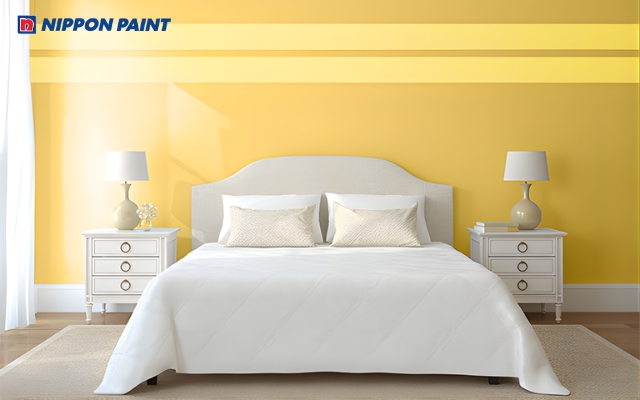 Tông màu vàng được phối kết hợp linh hoạt, uyển chuyển mang đến không gian ấm cúng và hiện đại