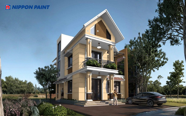 Vàng Flax 24A - 3P phối cùng tông màu nâu Fudge 24C- 4D cực phù hợp cho người mệnh Thổ