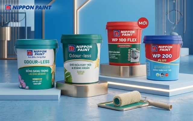 Nippon Paint cung cấp giải pháp sơn nội thất và ngoại thất bền đẹp và chính hãng