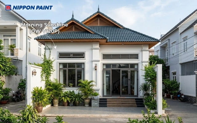 Căn nhà gọn gàng hơn với tường màu Morning Sunshine (OW V120P)