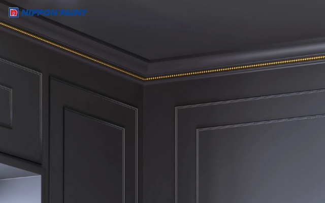 Phào chỉ màu đen phù hợp với những người sống theo phong cách tối giản