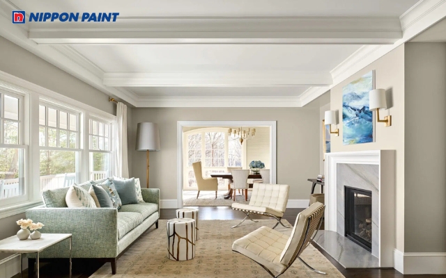 Bạn có thể phối phào chỉ màu xám để tăng thêm tính sang trọng