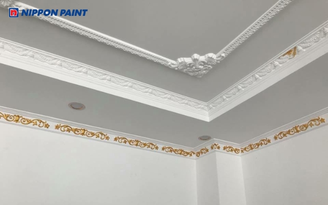 Phào thạch cao màu trắng sẽ giúp cho ngôi nhà trở nên tinh tế hơn
