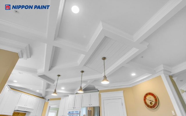 Nên ưu tiên chọn những gam màu tươi sáng như trắng ngà cho phòng bếp