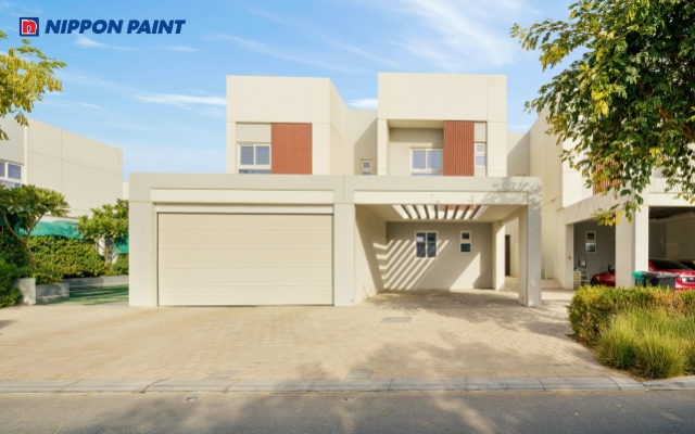 Biệt thự ấm áp với gam be nhạt, kem sữa trang nhã