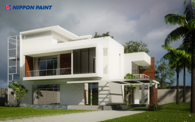 Phối màu sơn biệt thự theo hướng nhà rất quan trọng