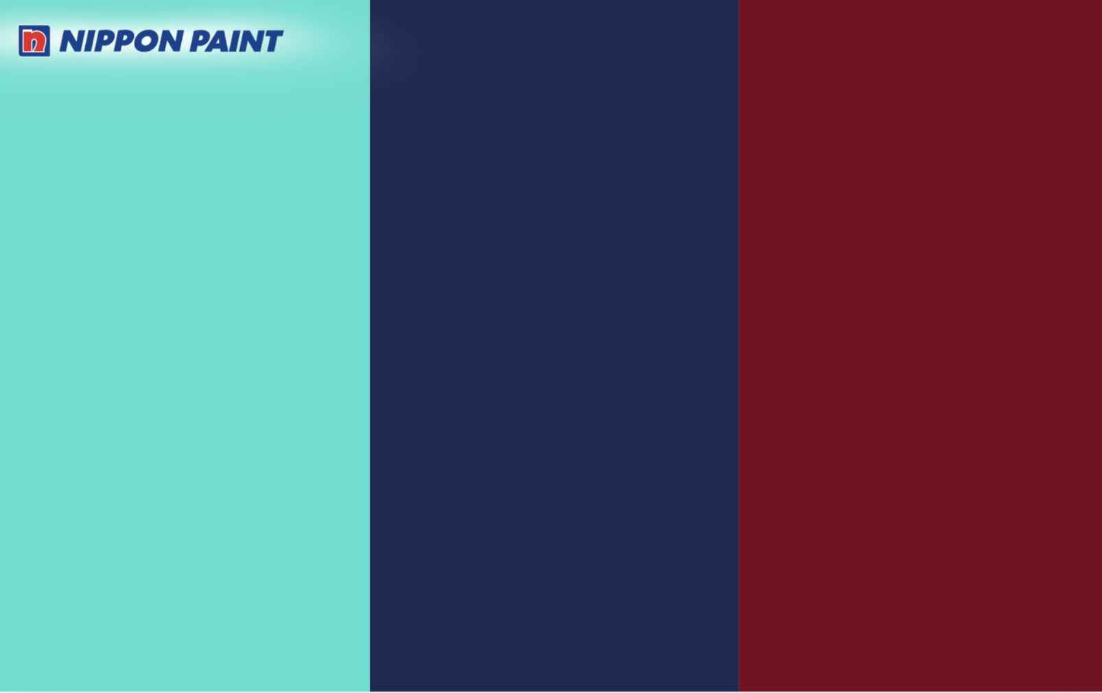 Nhóm màu chủ đạo xanh ngọc, xanh navy và đỏ rượu