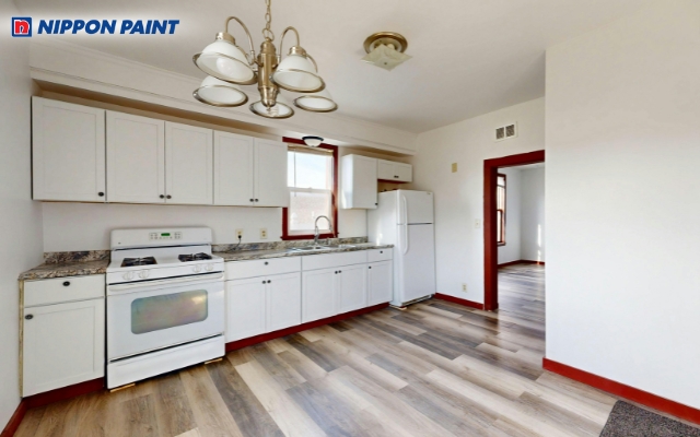 Sắc trắng tinh khôi kết hợp chi tiết đen tối giản khẳng định tư duy thiết kế ngăn nắp