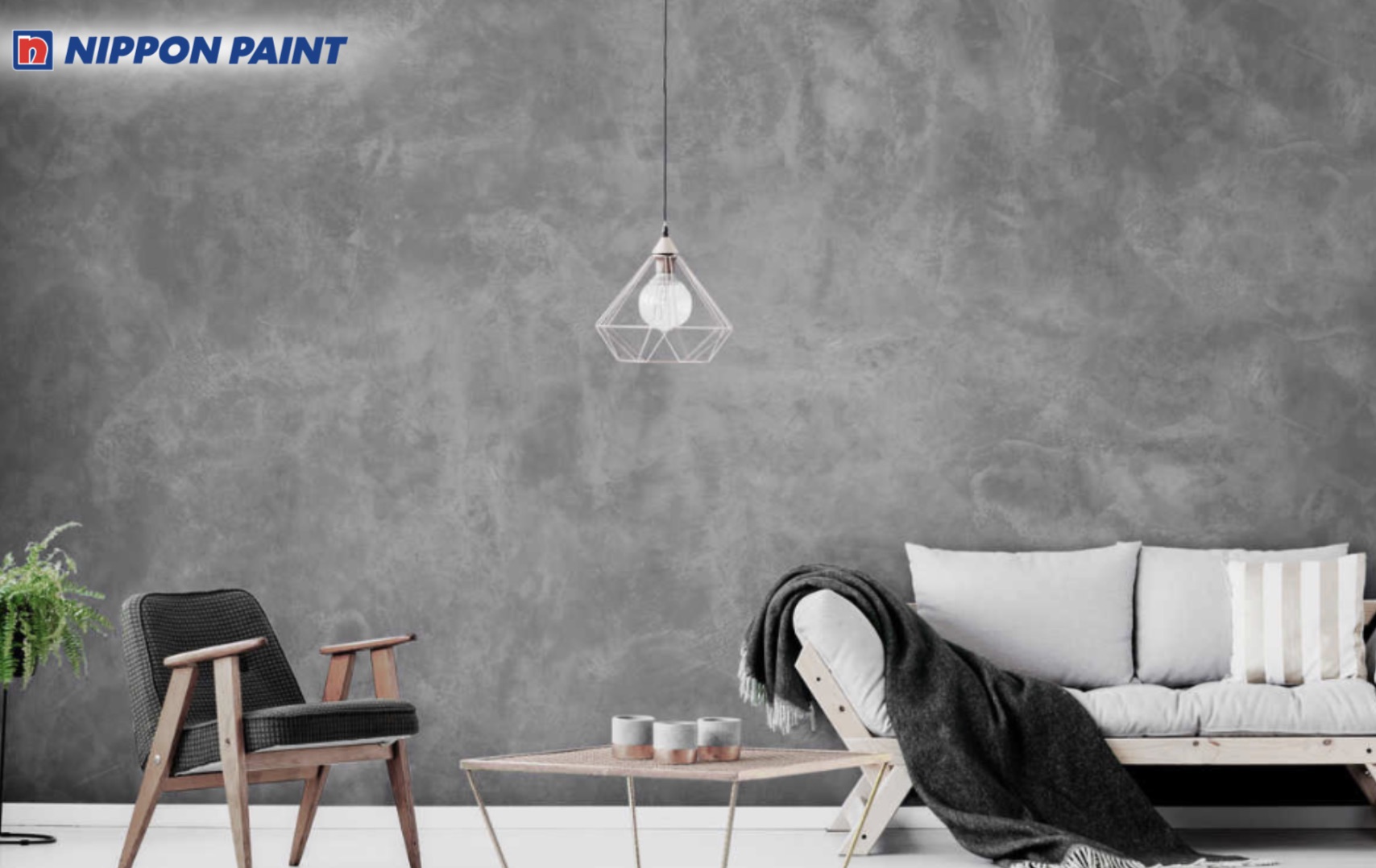 Sơn hiệu ứng bê tông - xi măng tối giản