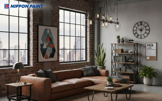 Phong cách Industrial hướng đến sự tối giản trong màu sắc