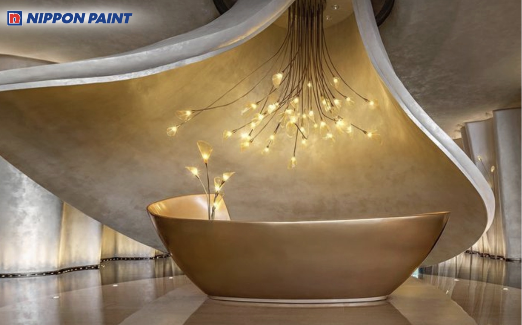 Sơn hiệu ứng ánh kim mờ cho công trình