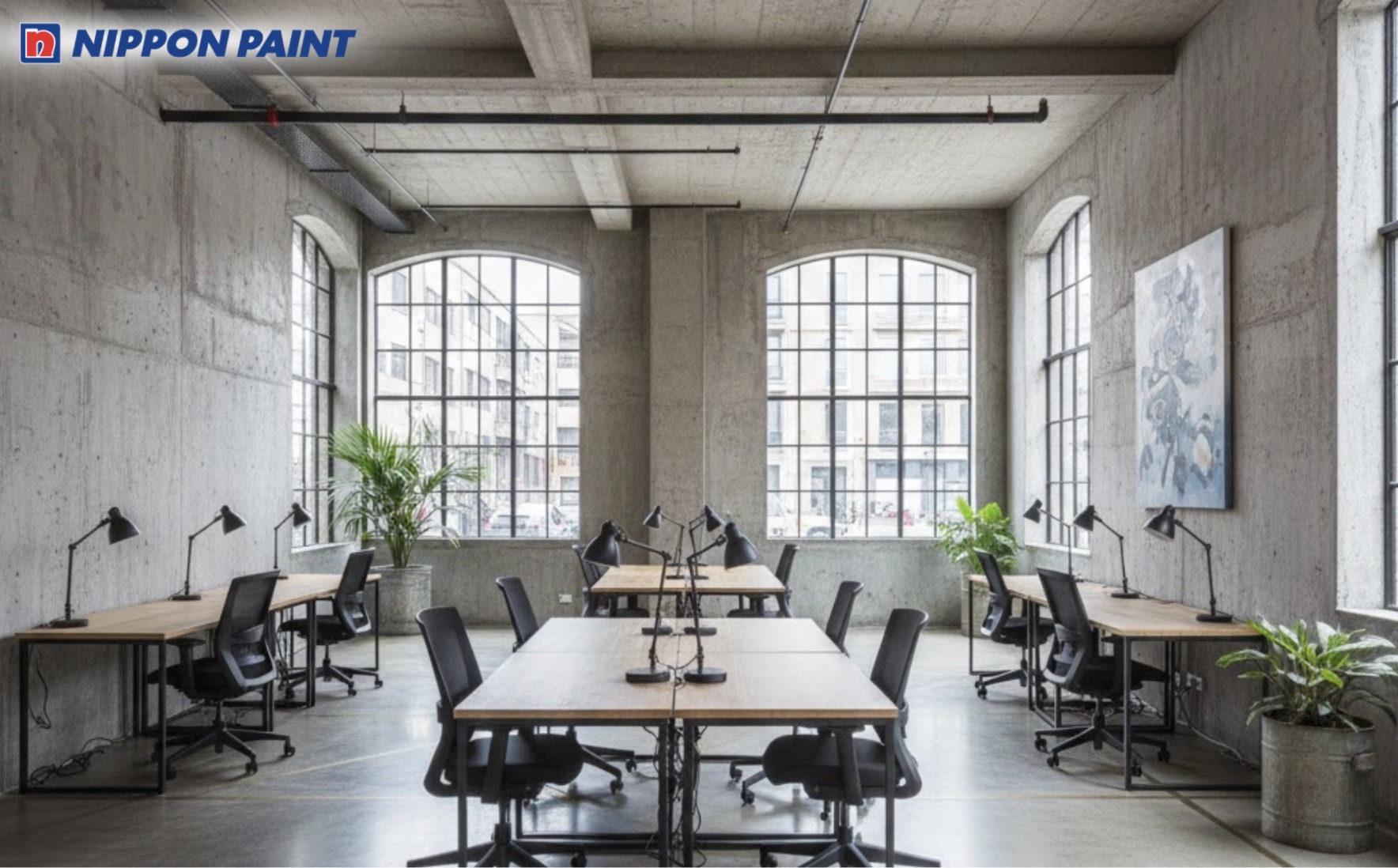 Gam xám giảm rối mắt, tạo không gian làm việc chuyên nghiệp