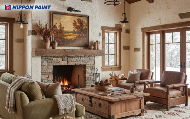 Phong cách Rustic mang tinh thần mộc mạc, giản dị và tôn vinh vẻ đẹp tự nhiên