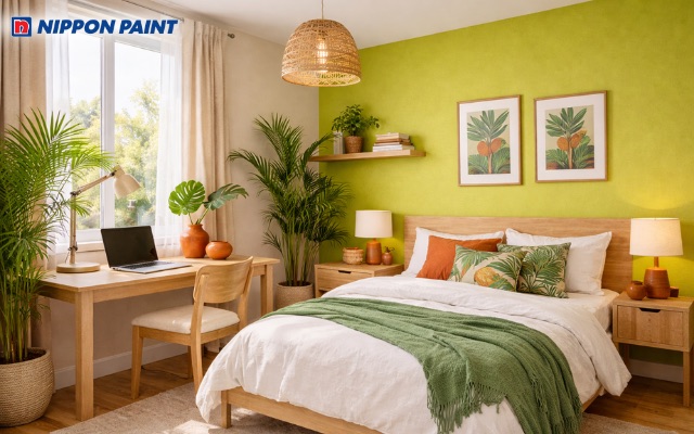 Sắc xanh chuối mang lại tinh thần tươi mới cho buổi sáng