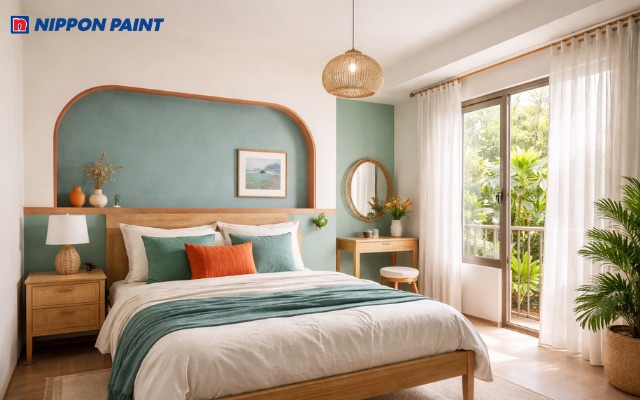 Hệ màu Tropical tiêu chuẩn phối hợp giữa sắc xanh thiên nhiên và tông nền trung tính