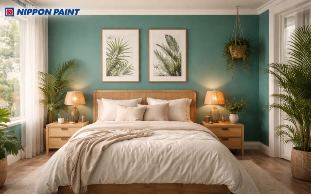 Sắc xanh ngọc bích hỗ trợ giấc ngủ và tạo sự thư thái tuyệt đối