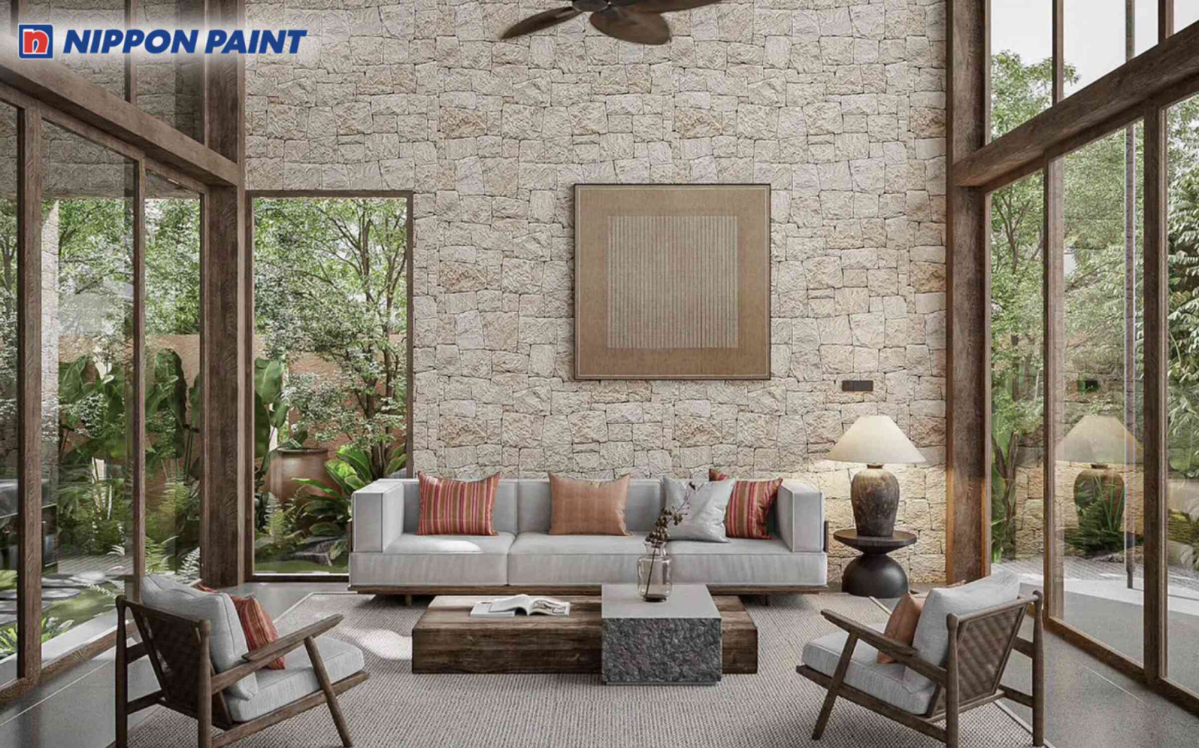 Không gian Wabi Sabi với bảng màu trầm ấm