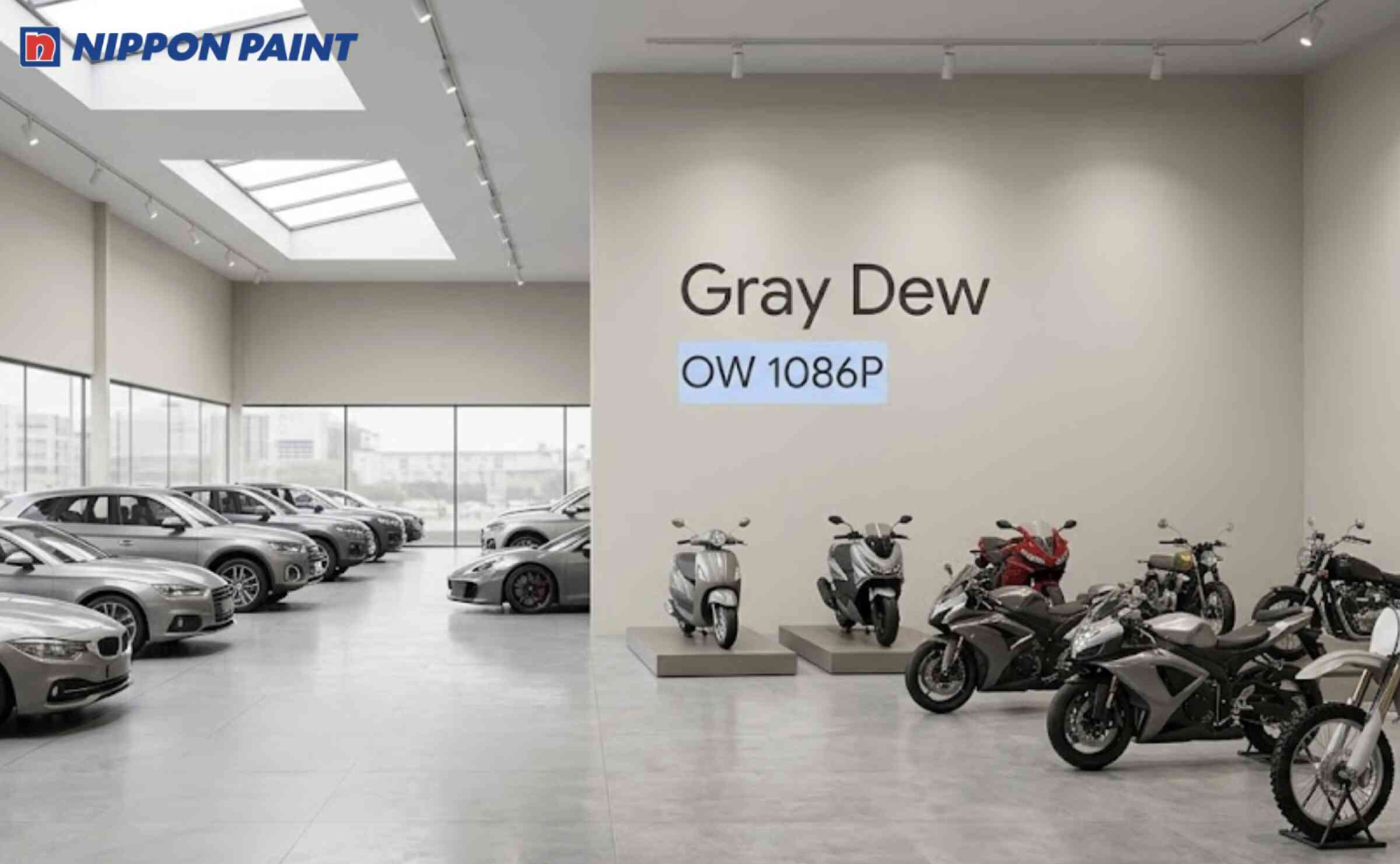 Gam màu xám thép (OW 1086P) tạo cảm giác mạnh mẽ, phù hợp dòng xe công nghệ