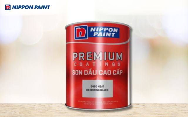 Sơn chống rỉ chịu nhiệt Nippon S450 Heat Resisting Black