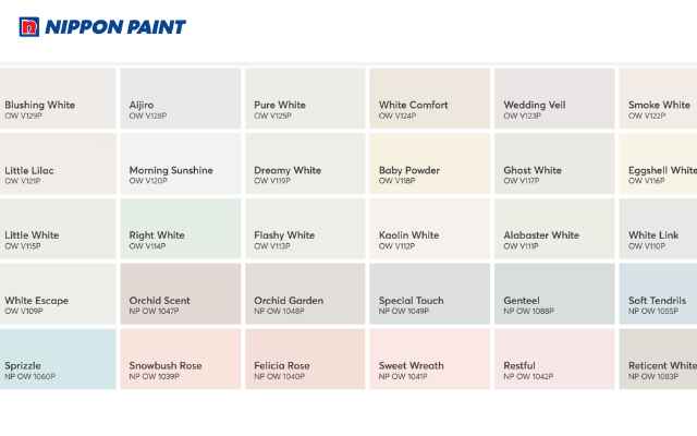 Bảng màu sơn WP 200 Plus đa dạng, giúp bảo vệ tường bền đẹp và chống thấm hiệu quả