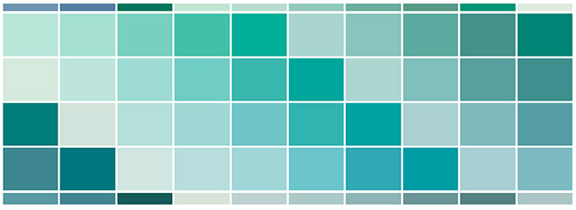 Bảng màu đa dạng của sơn Nippon WeatherGard với hơn 2000 mã màu